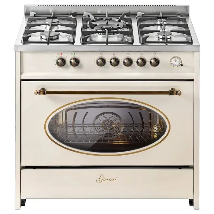 Cuisinière à gaz 90 cm GURARI GCH E 914 Cr R - 121L - 8 fonctions