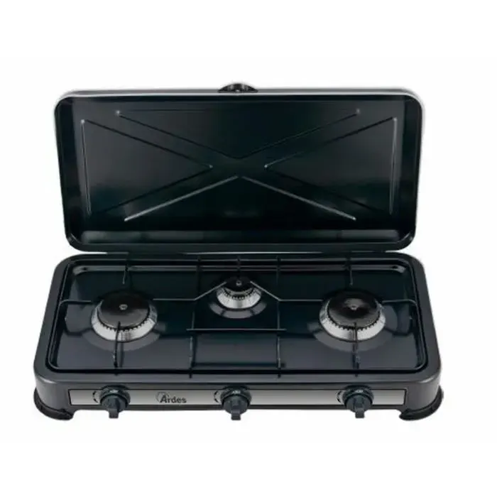 Cuisinière à Gaz - Ardes - AR1FG03 - Noir - Four à gaz - Sécurité gaz