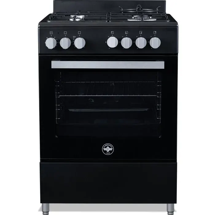 Cuisinière à gaz BERTAZZONI LA GERMANIA PIA60GN - 4 foyers - 1035 kW - 60 cm - Noir