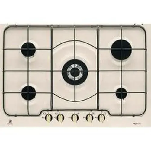 Cuisinière à gaz Electrolux RGG 7253 OON - Sable - 5 brûleurs - Sécurité gaz - Four à gaz - Vapeur