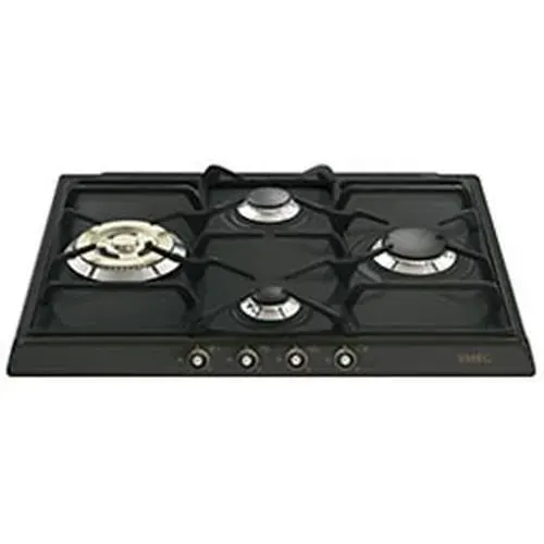 Cuisinière à gaz - Smeg - SR764AO - Intégré - 4 brûleurs - Anthracite - 1050W à 2200W