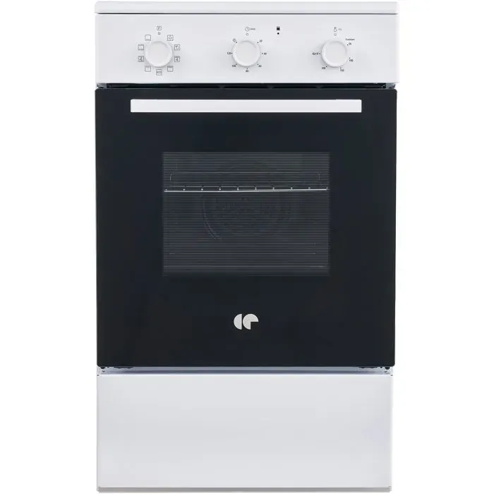 Cuisinière à induction - CONTINENTAL EDISON - CECI3F50W - 3 feux - 8500 W - Blanc