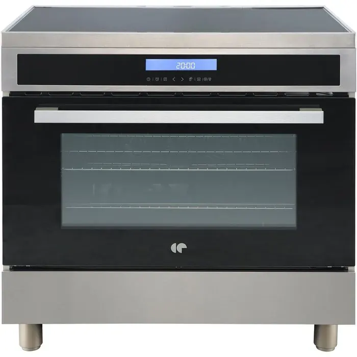 Cuisinière à induction - CONTINENTAL EDISON - CECPI9060IXD - 5 foyers - 90 cm - Silver