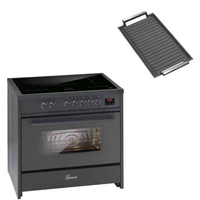 Cuisinière à induction - GURARI - E 913 BL - 90 cm - 121L - 5 zones à induction avec booster