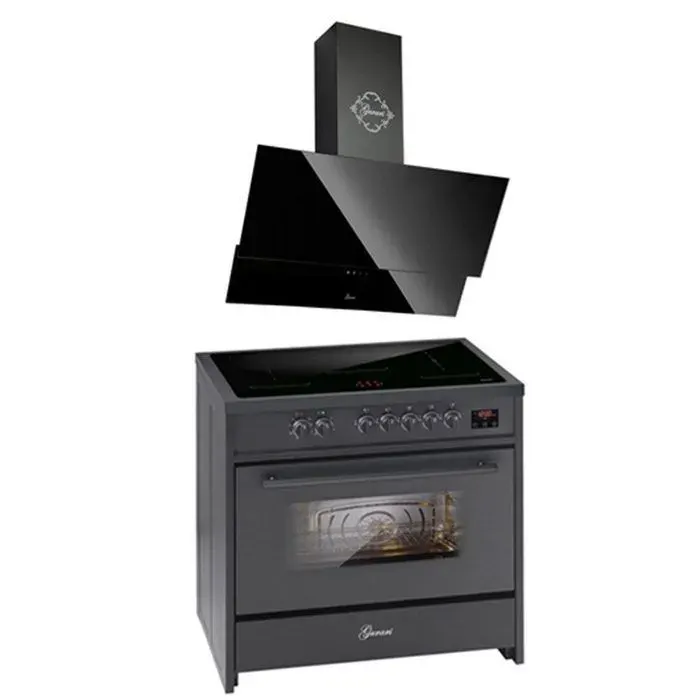 Cuisinière à induction - GURARI - E 913 BL - 90 cm - 121L - 5 zones dinduction avec booster