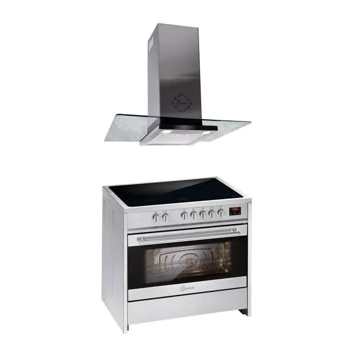 Cuisinière à induction - GURARI - GCH E 913 - 90 cm - 121L - 5 zones à induction avec booster