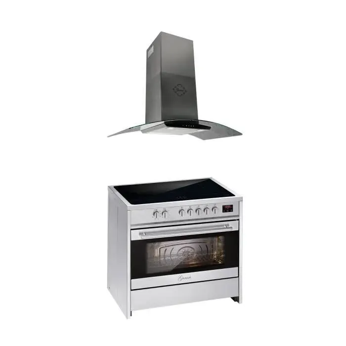 Cuisinière à induction - GURARI - GCH E 913 - 90 cm - 121L - 5 zones à induction avec booster