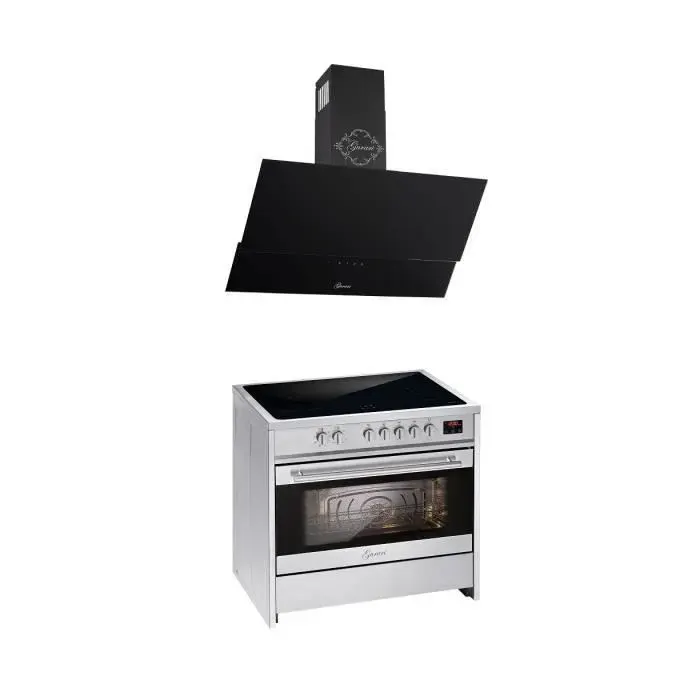 Cuisinière à induction - GURARI - GCH E 913 - 90 cm - 5 zones à induction - Four XXL 121L