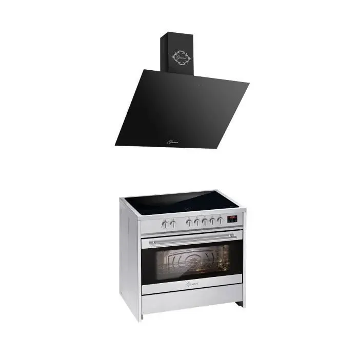 Cuisinière à induction - GURARI - GCH E 913 X - 90 cm - 5 zones - Acier inoxydable