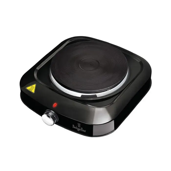 Cuisinière électrique 1500 W Black Silver Collection