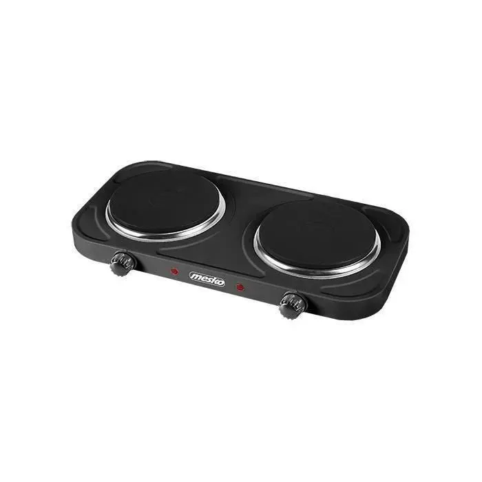Cuisinière électrique à deux brûleurs - MESKO - MS 6509 - Puissance 2000W - Compacte et portable