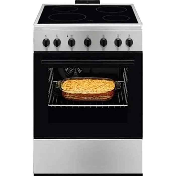 Cuisinière électrique - ELECTROLUX - LKR620066X - 4 brûleurs - Four électrique - Classe A - Vitrocéramique
