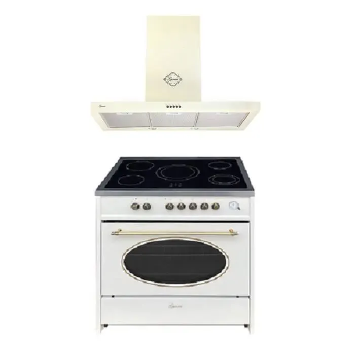 Cuisinière électrique - GURARI 912 cr r- Retro - 90 cm - 8 fonctions - Four XXL 121 L
