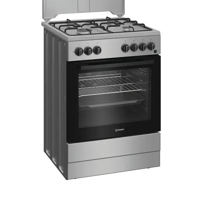 Cuisinière Gaz/Électrique Indesit I6G3PMS 73L 4 Brûleurs Gris