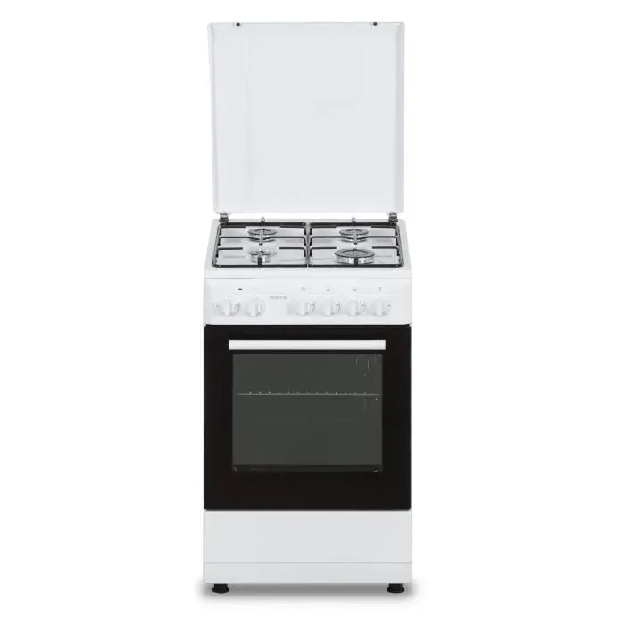 Cuisinière gaz OCEANIC OCEACG50GW - 4 feux - L498 xP61 xH 86 cm - Blanc