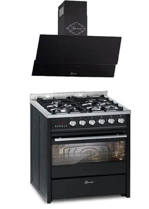 Cuisinière gaz pose libre 60 cm GURARI GCH E 610 BL+GCH 268 BL 6 PRIME - Four électrique 60 L - Inox - 8 modes de cuisson