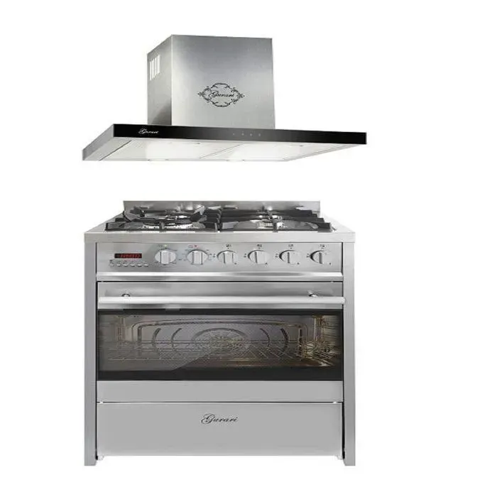 Cuisinière gaz pose libre 60 cm GURARI GCH E 610 X - Four électrique 60 L - GCH 462 IS 6 Prime Hotte aspirante 60 cm - Classe A
