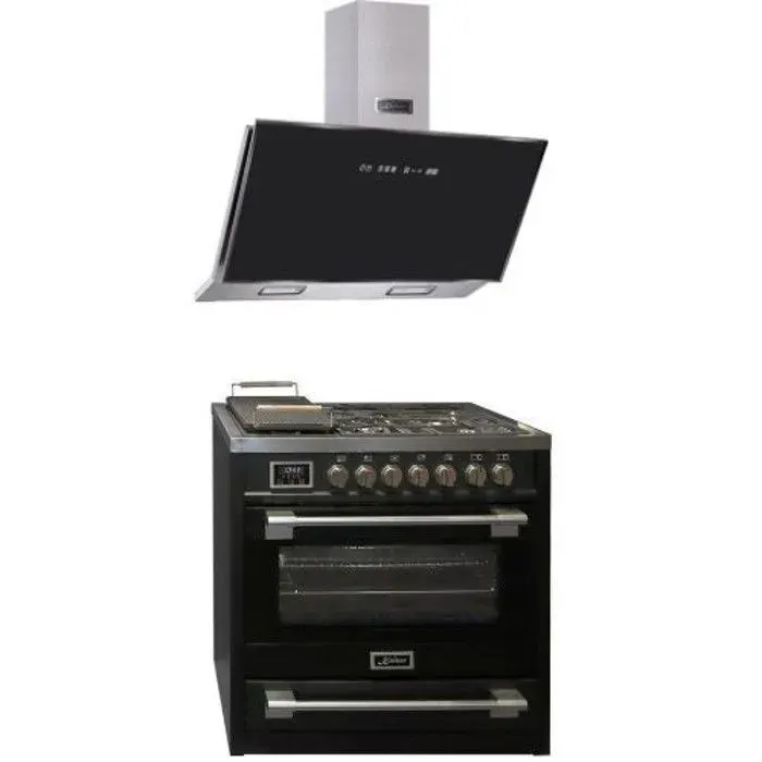 Cuisinière gaz pose libre 90 cm Kaiser HGE 93505 S - 5 foyers - Four électrique multifonctions