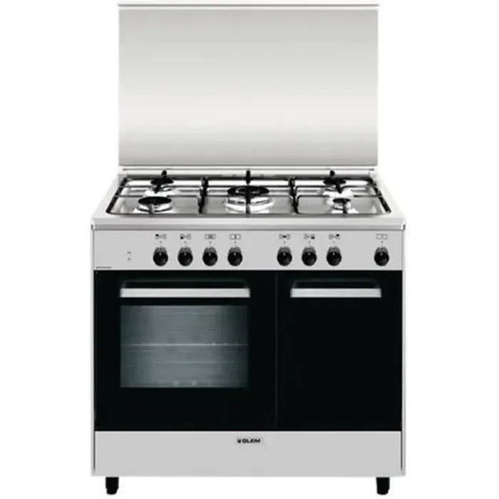 Cuisinière - Glem - AR965MI6 - Four à deux étages - Largeur 90 cm - Acier inoxydable - Classe A