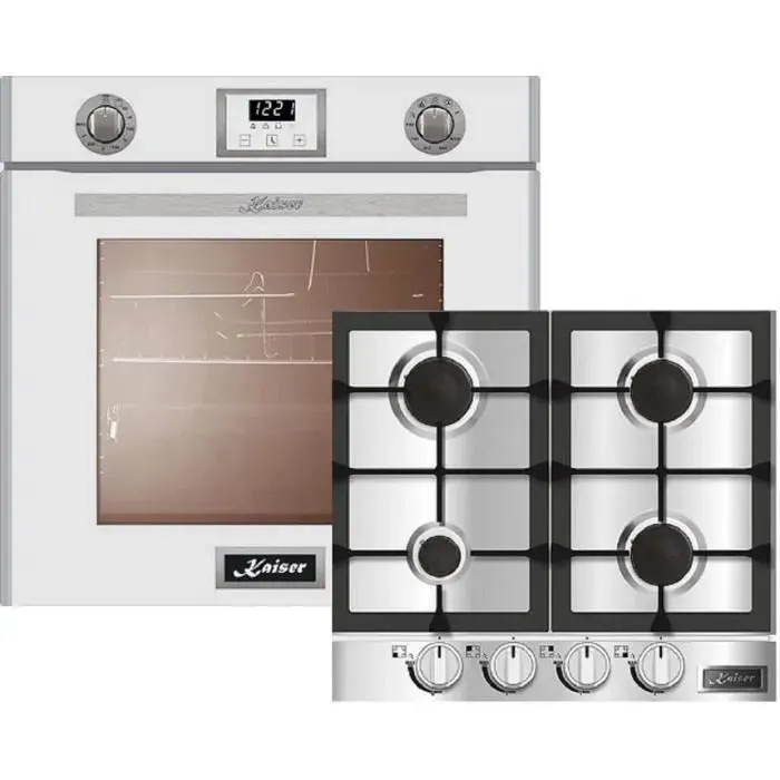 Cuisinière - Kaiser - EG 6374 - Four électrique - Table de cuisson au gaz - Autonettoyage pyrolyse