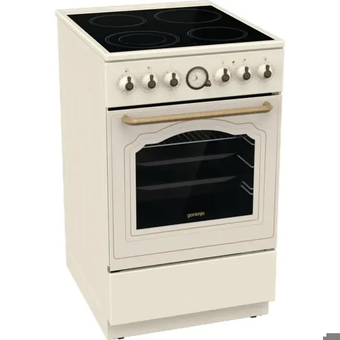 Cuisinière libre Gore GECS5B70CLI couleur ivoire 70L