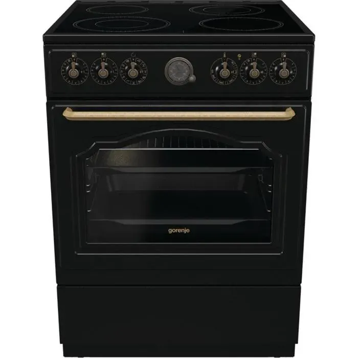 Cuisinière libre Gorenje GE CS6B71CLB 71L Noir/Or