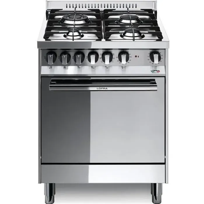 Cuisinière LOFRA M66MF-C 60x60 - 4 brûleurs au gaz triple couronne - Four multifonctions