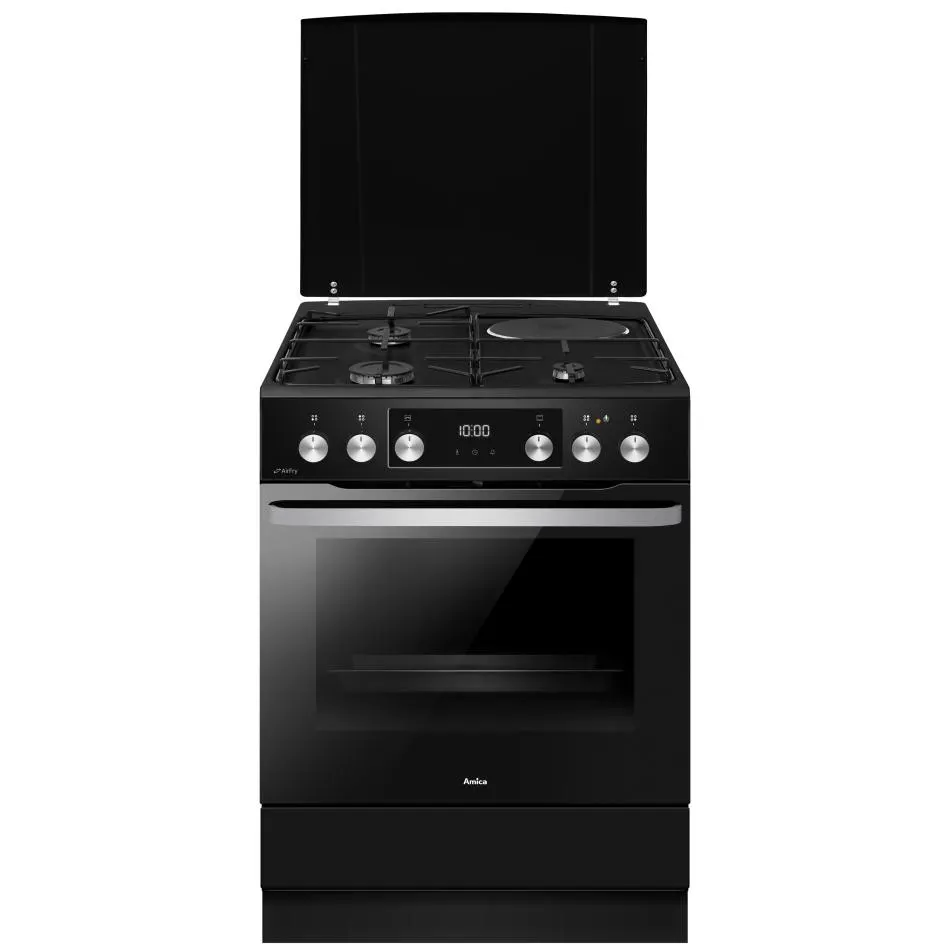 Cuisinière mixte AMICA ACM7037RN — coloris Noir