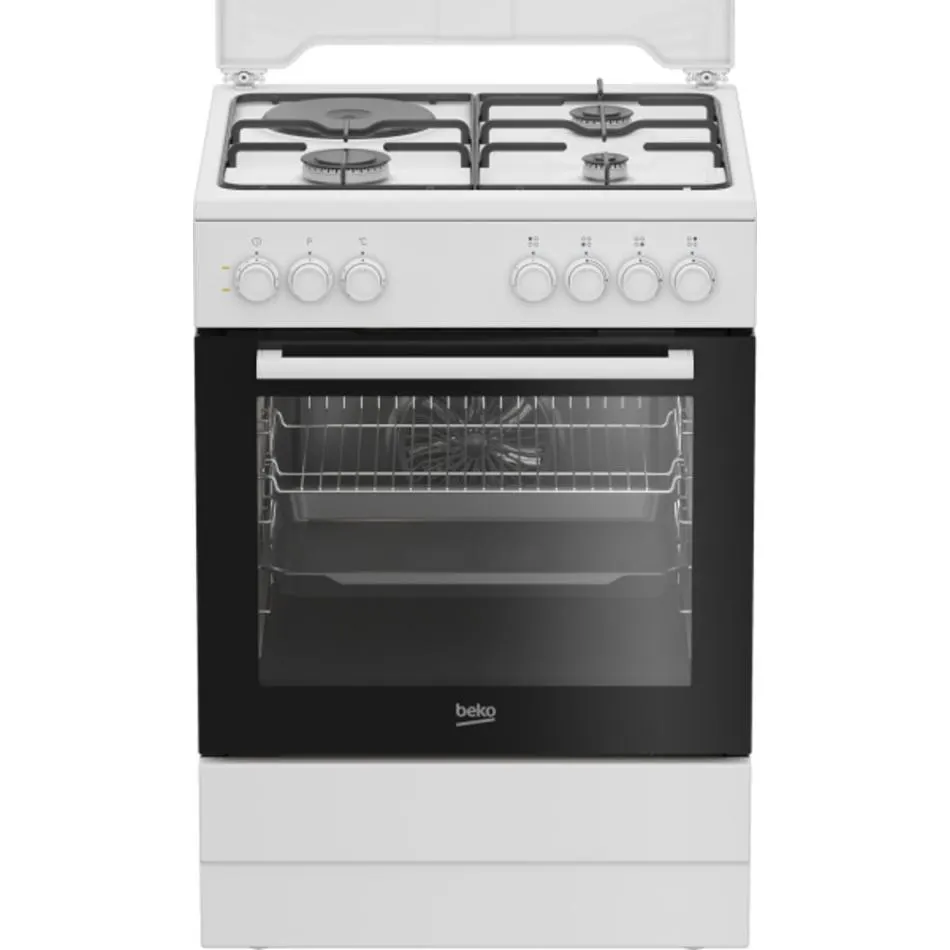 Cuisinière mixte BEKO FBS63031WCS — coloris Blanc