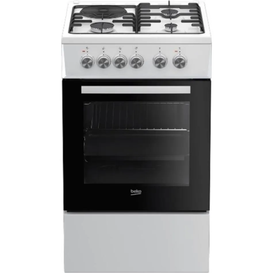 Cuisinière mixte BEKO FSS53011DW — coloris Blanc