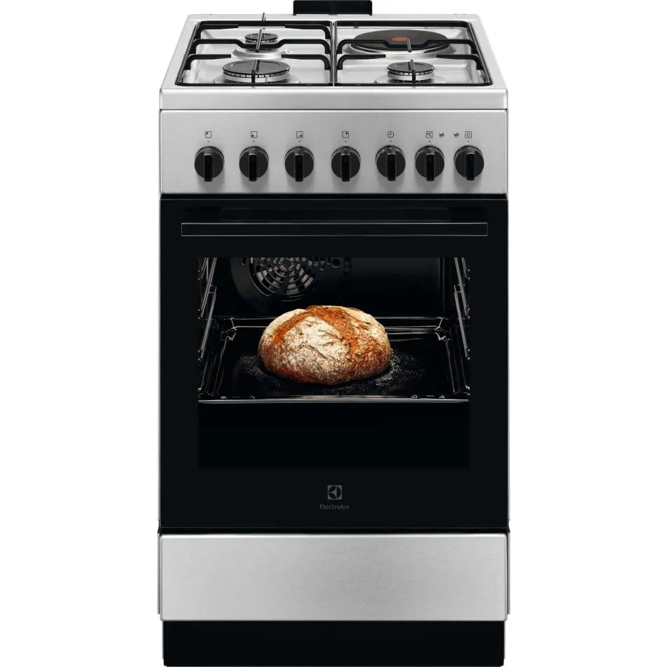 Cuisinière mixte ELECTROLUX LKM520011X — coloris Inox