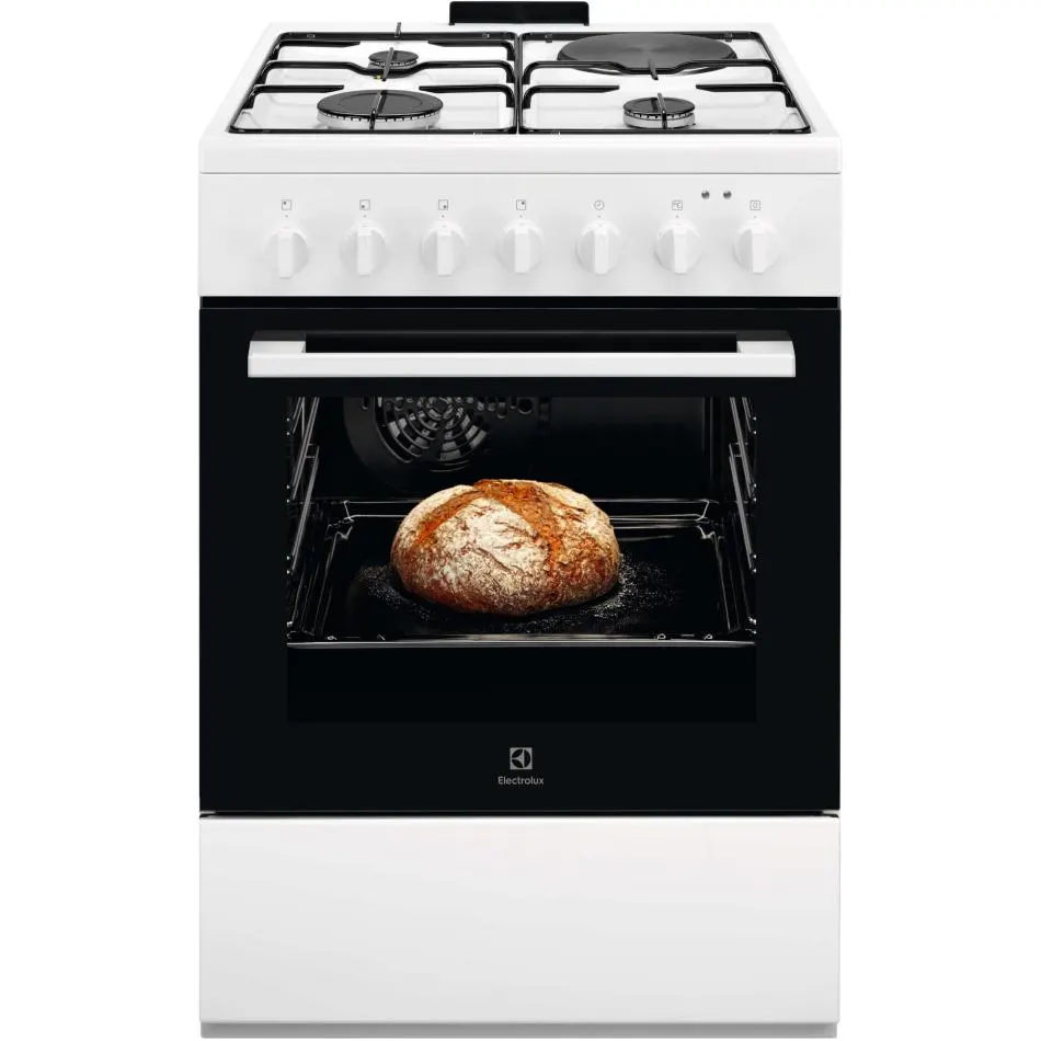Cuisinière mixte ELECTROLUX LKM624022W — coloris Blanc