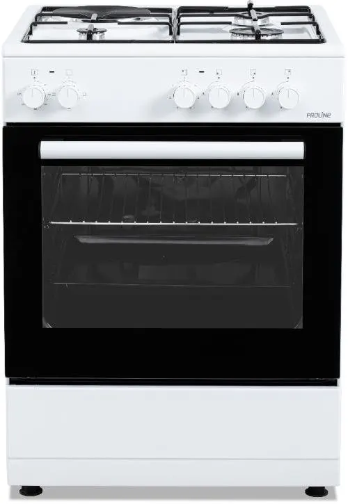 Cuisinière mixte Proline PMC6060W — coloris Blanc