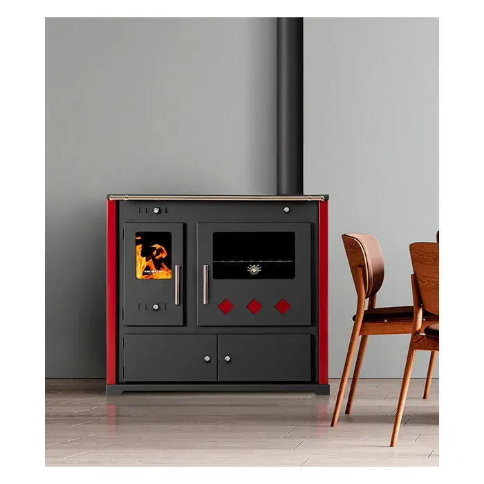 Cuisinière Practik Lux 95 kW Four & plaque céramique Bordo gauche