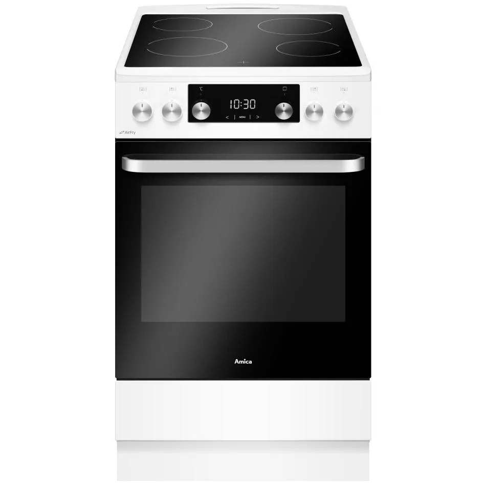 Cuisinière table vitrocéramique AMICA ACV605RB — coloris Blanc