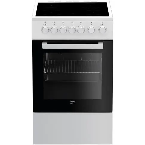 Cuisinière table vitrocéramique BEKO FSS 57100 GW — coloris Blanc