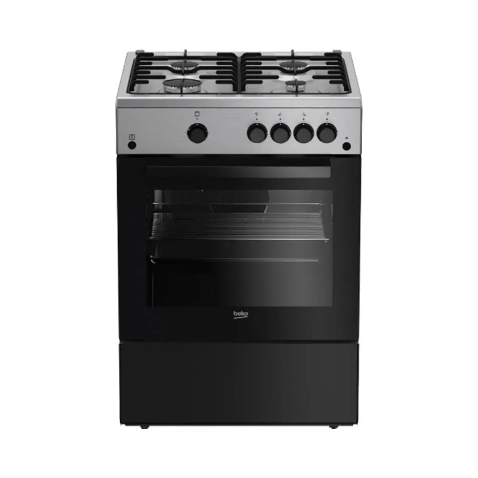 Cuisinière tout gaz BEKO FBG62031XCS — coloris Inox