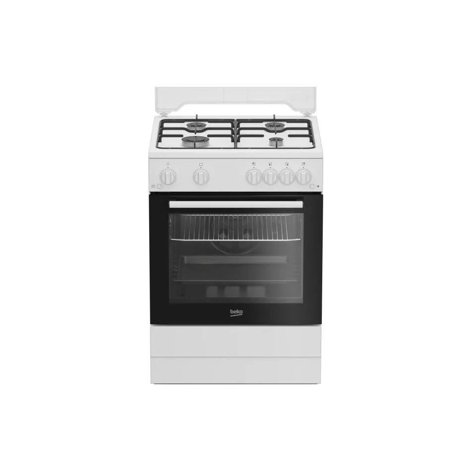 Cuisinière tout gaz BEKO FBG62121WD — coloris Blanc