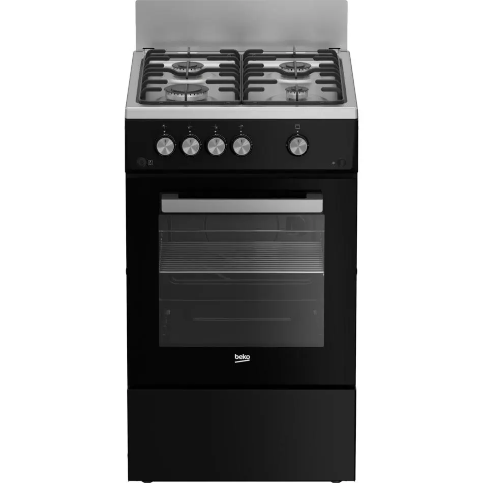 Cuisinière tout gaz BEKO FSG52010GBC — coloris Noir