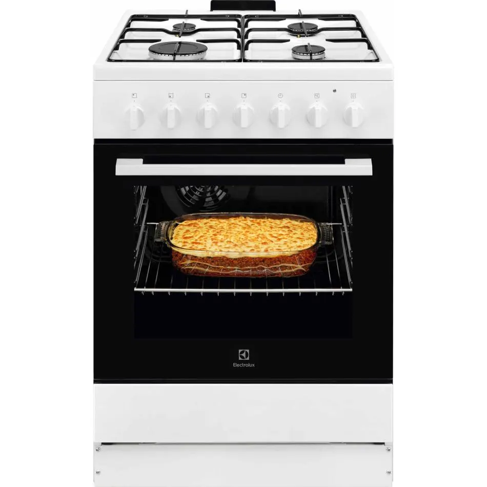 Cuisinière tout gaz ELECTROLUX LKK620010W — coloris Blanc