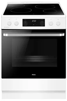 Cuisinière vitrocéramique Amica ACV7005SRW Blanc — vue 2