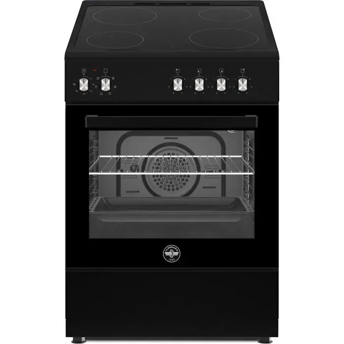 Cuisinière vitrocéramique BERTAZZONI LA GERMANIA CD2VN - 4 foyers - 3315 W - 60 cm - Noir