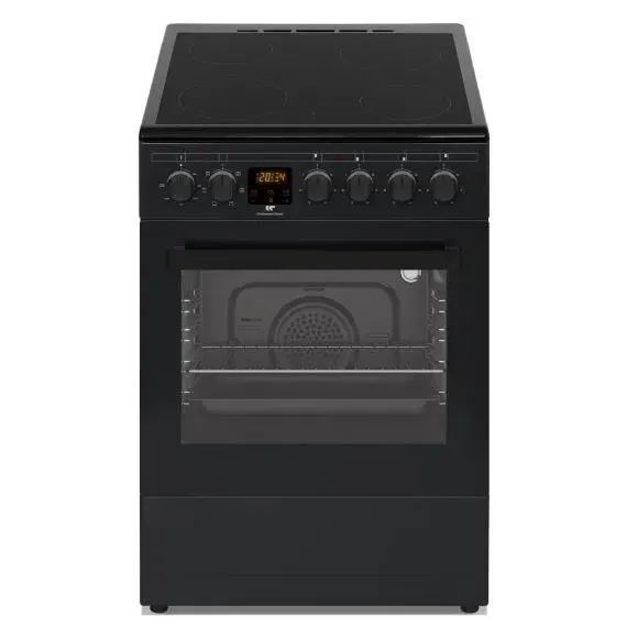 Cuisinière vitrocéramique CONTINENTAL EDISON CECV50FCB - 4 feux - L49.5 x H82.7 xP58 cm - Noir