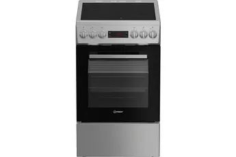 Cuisinière vitrocéramique Indesit I5V5LCS Silver