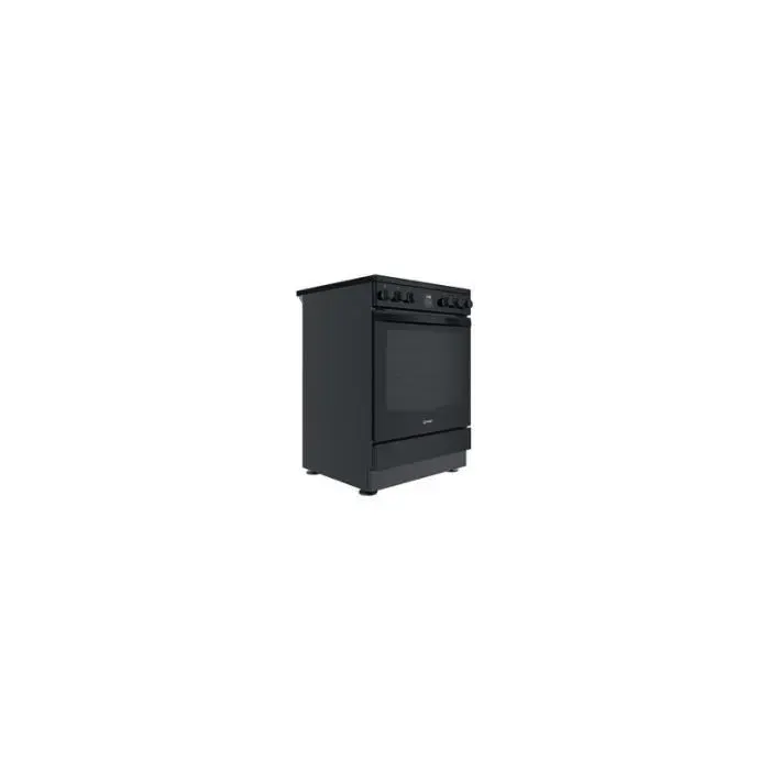 Cuisinière vitrocéramique - INDESIT - IS67V5CCB FR - 4 foyers radiants - Multifonction - Nettoyage par catalyse — coloris Noire