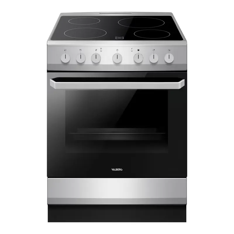 Cuisinière Vitroceramique Valberg Vc 60 4mc S 373p3 — coloris Noir et gris