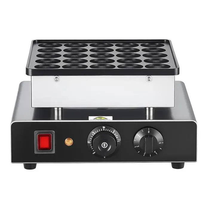Cuisson précise mini crêpière électrique 25 mini crêpes température et minuterie réglables poffertjes dorayaki