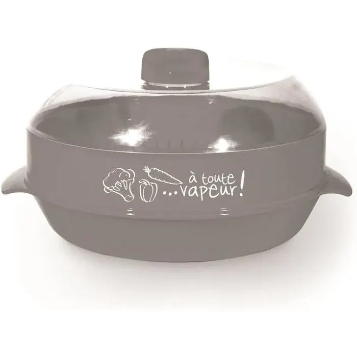 Cuit Vapeur Avec Etage Spécial Four À Micro Ondes Cu ur Cuisine Cuisson Facile Et Rapide Couleurs Aléatoire Capcité 1.[PE323]