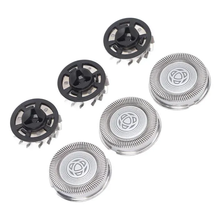Cuque Tête de coupe pour rasoir 3 pièces rasoir lames de rechange tête de coupe de rasoir en acier inoxydable pour Philips S3000