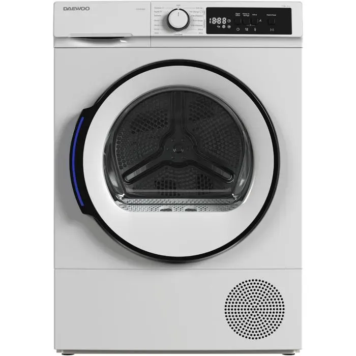 DAEWOO Sèche-linge Pompe à Chaleur 8kg 15 programmes